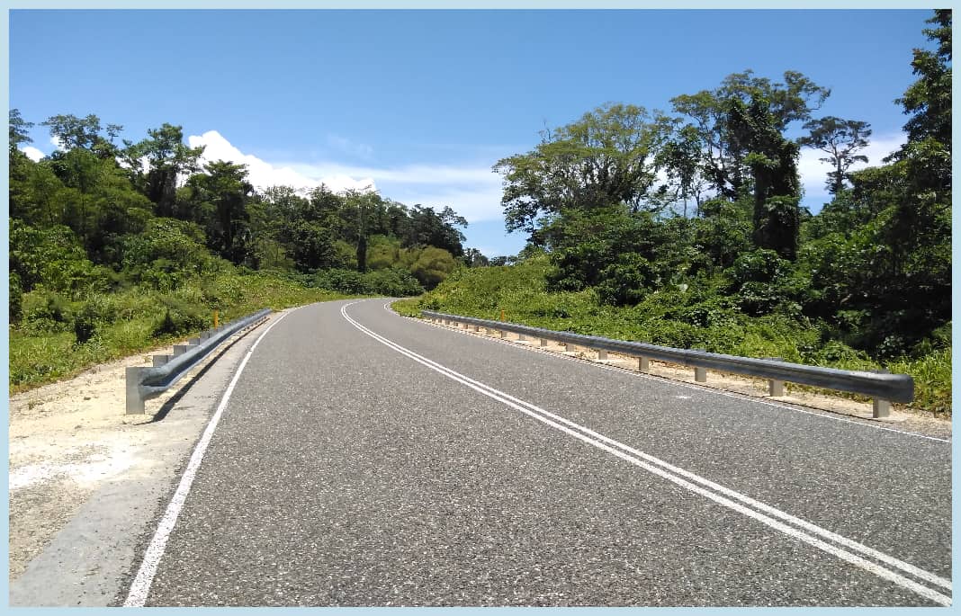 Installation of Guardrail along Boluminski HWay